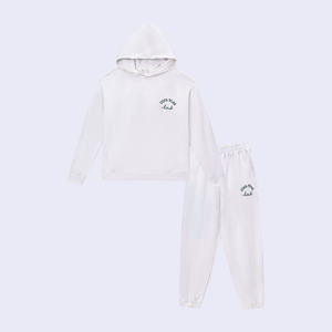 Ensemble sweat-shirt et jogging pour femme 100% coton Sweat-shirts et pantalons de survêtement pour l'automne printemps Taille XS Sweat-shirt uni de haute qualité - Product Image 3