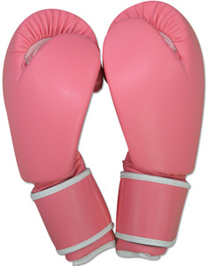 Gants de boxe en PU rose avec fermeture Velcro, respirants, à doigts entiers, unisexes, pour l'entraînement de boxe - Product Image 2