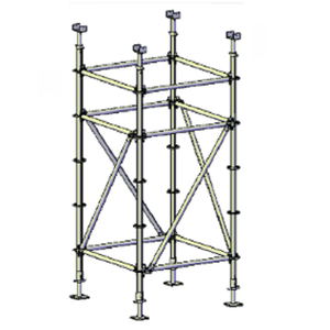 Customizable Height 250kg Load Capacity 1 Year Warranty Ringlock System Industrial OEM Steel <b>Scaffolding</b> for Office From Vietnam - Product Image 2