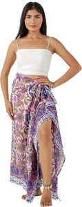 Women Trendy Sheer Beach Cover Up Chiffon <b>Sarong</b> <b>Wrap</b> Swimwear - Product Image 3