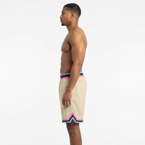 Shorts de basket-ball en maille style Miami personnalisés, respirants, en polyester, imprimés graphiques, shorts de sport, streetwear, fournisseur OEM ODM - Product Image 3