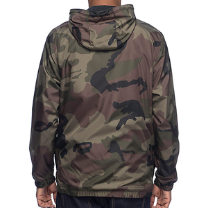 <b>Lightweight</b> Camouflage Print Hooded <b>Jacket</b> Casual Full Sleeve Front Pocket Anorak For Activewear Athletic Wear Training <b>Jacket</b> - Product Image 6