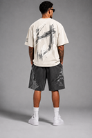 Conjunto de Camiseta y Pantalones Cortos Casuales de Verano para Hombre de Alta Calidad, Logotipo Personalizado, Color, 100% Algodón, Manga Corta, Felpa, Secado Rápido, Sólido, Transpirable