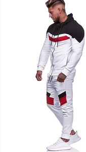 Trajes de chándal con cremallera personalizados para hombre, traje deportivo de alta calidad con estampado a rayas y reflectantes para trotar - Product Image 2