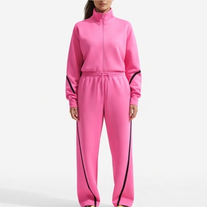 Women Premium Quality Custom Tracksuit Zip Up Jacket & Elastic Waist Jogger Pants Breathable & Comfortable Tracksuit for Women - Product Image 1