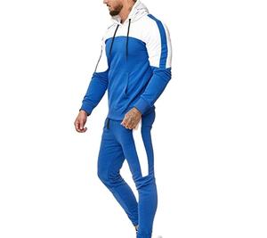 Conjunto Deportivo Personalizado con Logotipo para Mujer, Venta al por Mayor, Rojo y Blanco, Unisex, Sudadera y Pantalones Deportivos de Algodón Grueso - Product Image 5