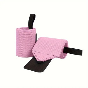 Bandes de poignet en néoprène bleues, fermeture Velcro réglable, sangles de musculation unisexes - Product Image 2