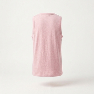 Camiseta sin mangas Cosh International para mujer, color rosa sólido, cuello redondo, transpirable, elegante, para uso al aire libre, estilo musculoso. - Product Image 3