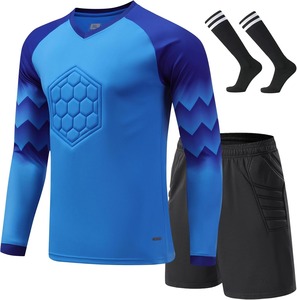 Ensemble de maillot de football vert et noir pour homme, col en V, short, chaussettes, tissu respirant, 100% polyester, impression sublimée, coupe classique - Product Image 5