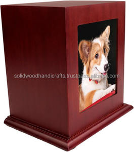 Handmade Funeral Wooden <b>Urn</b> for Pet Ashes Wood Cremation <b>Urns</b> for Cat and <b>Dog</b> Ashes - Product Image 2