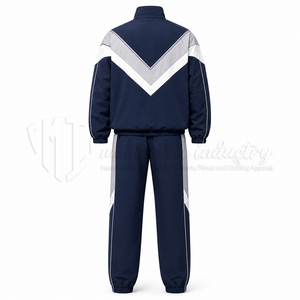 Regular Fit Unisex Tracksuit Set Lightweight Zip-<b>Up</b> Waterproof Breathable Eco-Friendly Winter Nylon Sweat Suit Adjustable Zipper - Product Image 2