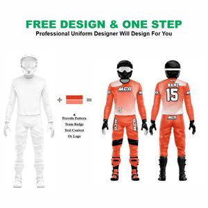 Wholesale Factory Direct Top Trending Flou Color Sublimation Printing Breathable Fabric Motocross MTB Dirt Bike Racing Uniforms - Product Image 2