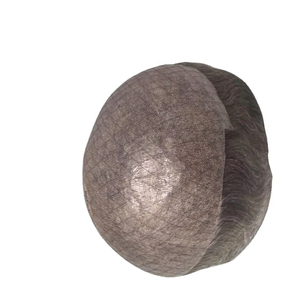 Toupee y Peluca de Cabello Humano Gris de Piel Fina, 100% Cabello Remy Indio, Rizado Kinky Yaki, Calidad Premium, Taz Hair Bangladesh, Trama Única - Product Image 1