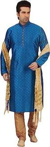 Formal <b>Men's</b> Cotton <b>Kurta</b> Set 2026 Traditional Shalwar Kameez for Eid High Quality Ethnic Wear Party Collection Quick Dry - Product Image 4