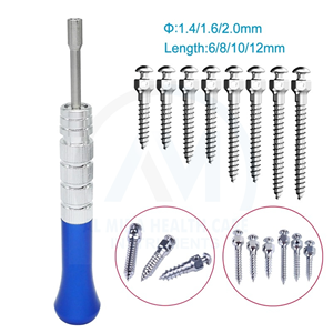 Kit de Implantes Dentales Ortodónticos de Alta Calidad, 13 Piezas, Autoperforantes, con 1 Destornillador Manual, Acero Inoxidable Clase II - Product Image 4