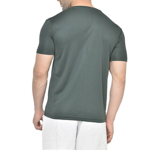 Camisetas Personalizadas de Alta Calidad al por Mayor, Diseño Personalizado, 100% Algodón Orgánico, Tejido de Punto, Ecológicas, Transpirables, de Color Puro para Hombre - Product Image 3