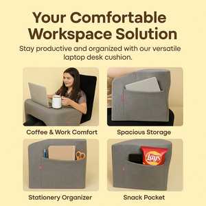 30D Portable tour ordinateur portable bureau repose-bras mousse à mémoire oreiller de jeu oreiller de lecture pour le travail au lit - Product Image 6