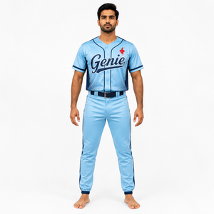 Vêtements d'équipe, uniforme de baseball conçu avec un tissu léger, séchage rapide, performance respirante, uniforme de baseball professionnel - Product Image 1