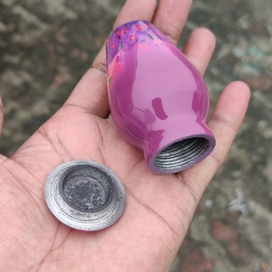 Urne funéraire moderne en aluminium sur mesure avec logo gravé, vase de sol écologique pour cendres d'adultes, commémoration - Product Image 2