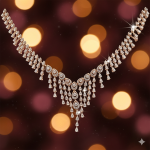 Conjunto de Collar y Aretes de Oro Rosa de 18K - Product Image 3