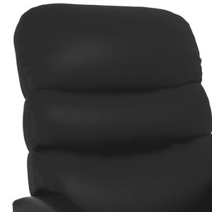 Silla de Masaje de Metal y Madera Contrachapada con Cuero Sintético Negro y Espuma Estándar para Mayor Comodidad y Relajación - Product Image 6