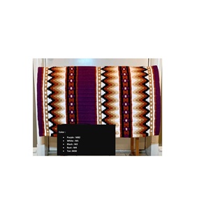 High Quality Handmade Customizable Western Saddle Pad Australia <b>Wool</b> Cotton Felt Padding Direct Manufacturer Supplier Horse PADS - Product Image 4