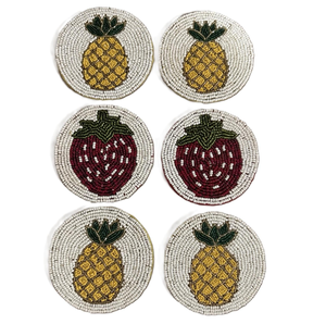 Posavasos de Taza de Té con Bordado de Cuentas, Diseño Moderno, Decorativo, con Cuentas de Semillas Bordadas, Posavasos para Café - Product Image 6