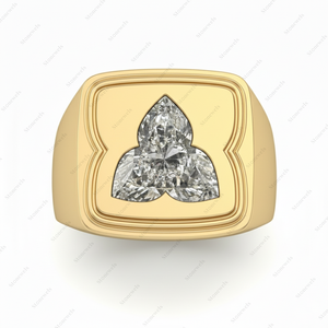 Bague en diamant Lotus originale, design floral élégant, bijoux fins de luxe, bague de créateur haut de gamme, bijoux personnalisés uniques - Product Image 4
