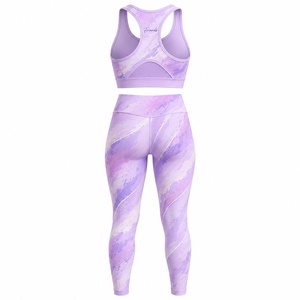Conjuntos Deportivos de 2 Piezas para Gimnasio y Fitness, 22 Colores Populares, Ropa Deportiva Sólida, Transpirable, de Secado Rápido, para Yoga, Cintura Elástica para Mujer - Product Image 6