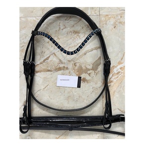 เบาะรองบังเหียนแบบอังกฤษสุดพิเศษบุด้วยพลอยเทียมทนทานพกพาได้ทุกขนาด-ผู้ผลิตขายส่ง - Product Image 2