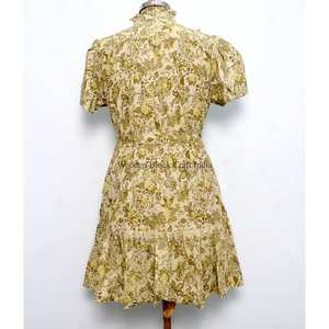 Vestidos Cortos Casuales y Sexys para Mujer, de Alta Calidad, Personalizables al por Mayor, con Estampado Floral, Manga Corta y Corte Ajustado - Product Image 6