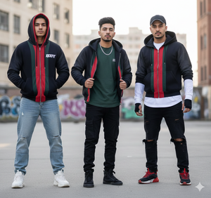 Sweat-shirts et sweats à capuche pour hommes, impression personnalisée, différentes couleurs, streetwear, sweats à capuche zippés en molleton épais - Product Image 6