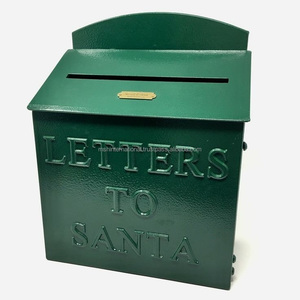 Caja de Metal con letras para decoración de jardín, accesorio negro con revestimiento de polvo para colgar en la pared del hogar - Product Image 1