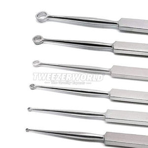 Cureta Dérmica de 1mm-6mm, Juego de 6 Piezas, Instrumentos Quirúrgicos de Acero Inoxidable de Grado Médico Manual de Alta Calidad con Certificación CE - Product Image 3