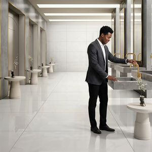 Carreaux de porcelaine blanche granit 1200x600 Carreaux de céramique 60x120 cm pour Porcelanato 60x120 Carreaux 600x1200mm Carreaux de porcelaine blanche - Product Image 6