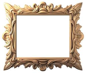 Cautivador marco de espejo de pared de madera que aporta presencia artística y belleza funcional a entornos domésticos elegantes. - Product Image 1