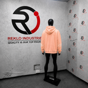 เสื้อฮู้ดซิปประดับเพชรพีชแบบขายส่ง ทรงโอเวอร์ไซส์ สไตล์สตรีทแวร์ มีกระเป๋าหน้า ใส่สบายๆ สำหรับฤดูใบไม้ร่วง ทรงปกติ ผ้าฟลีซถัก - Product Image 4