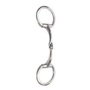 บริการผลิตตามสั่ง (OEM) บิตม้าแบบ Snaffle พร้อมโลโก้ บิตแบบปรับได้สองข้อต่อ บิตขนาดใหญ่พิเศษสำหรับฝึกขี่ม้าแบบตะวันตก - Product Image 1