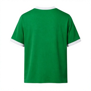 เสื้อยืดผู้ชายคอกลมแขนสั้นทรงปกติ คุณภาพสูง น้ำหนัก 180 กรัม ขายส่ง ผ้าโพลีเอสเตอร์ 100% แบบเจอร์ซีย์ พิมพ์โลโก้ด้านหน้า - Product Image 2