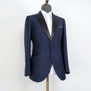 Traje de boda a medida para hombre, talla grande, chaqueta de fiesta, blazer con solapa de pico, estilo italiano, esmoquin negro - Product Image 4