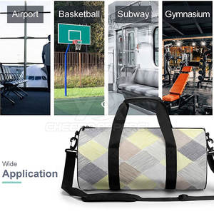 Bolsa de lona cómoda para llevar, adecuada para el gimnasio, deportes, viajes y aventuras de fin de semana, que ofrece espacio de empaque flexible. - Product Image 3