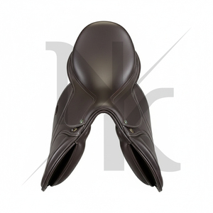 Selle de dressage de haute qualité en cuir véritable, modèle anglais à contact étroit, avec arceau en bois, confortable et durable, pour la course hippique, fabriquée en Inde. - Product Image 5
