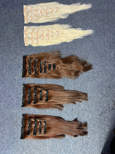 Extensiones de Cabello Virgen Vietnamita con Clip, Precio de Fábrica, Alta Calidad, Aptas para Permanente, Logotipo Personalizado, Todos los Colores Disponibles - Product Image 4