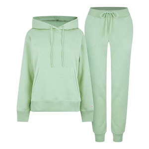 2026 Custom Logo Women's Plus Size Cotton Tracksuit Breathable Casual Wear Solid All-Color Sets Winter Manufactured Custom - Product Image 1