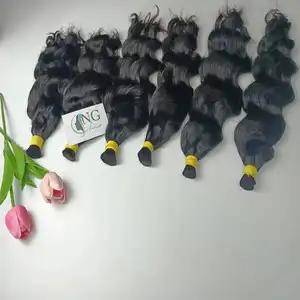 Top produto cabelo em massa onda natural de 8 a 32 polegadas feitas em Viet Nam 2023 fabricado pela NG Hair