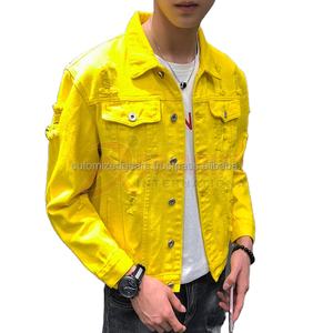 Nouveau style vintage pour hommes, veste streetwear en denim décontractée à la mode, bombardier décontracté hip hop brodé pour le printemps - Product Image 2