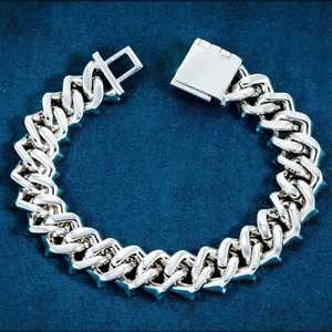 Luxury 18K Solid Gold Baguette Cut Diamond Channel Setting Geometric Chain Link <b>Bracelet</b> Unisex Everyday Wear GIA Certified - Product Image 3