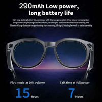Gafas Inteligentes con IA, Cámara, Grabación de Video, Traducción a 100 Idiomas, Llamadas Bluetooth, Reproductor de Música