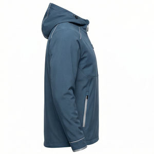 Veste coupe-vent à capuche unisexe de qualité supérieure pour l'hiver, enduite d'un revêtement résistant à l'eau, streetwear d'extérieur - Product Image 3