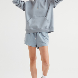 Sweat-shirts pour femmes de haute qualité, en tissu polaire, couleur personnalisée, prix de gros, avec capuche à cordon - Product Image 3